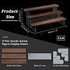 3-Tier Assembled Transparent Acrylic Organizer Display Risers ODIS-WH0029-89A-02-2