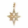 Brass Micro Pave Cubic Zirconia Pendants KK-E068-VF003-2