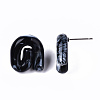 Opaque Resin Stud Earrings EJEW-T012-01-A01-4