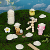 30Pcs Paper with Cloth Doll Hat AJEW-FG0007-88-4