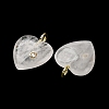 Natural Quartz Crystal Pendants G-P588-01G-11-2