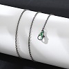 Ion Plating(IP) 304 Stainless Steel Cable Chain Necklace for Men Women STAS-G299-04M-3