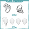 DIY Teardrop Cuff Ring Making Kits DIY-UN0008-13-3