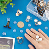 DIY Double Blank Dome Finger Ring Making Kit DIY-UN0004-25B-4