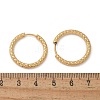 Ion Plating(IP) 304 Stainless Steel Grooved Hoop Earrings X-EJEW-M218-01C-G-4