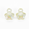 Transparent Crackle Acrylic Pendants LS-MACR-S373-63-L06-3