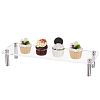 Rectangle Acrylic Cake Display Stands ODIS-WH0017-077B-1