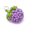 Glass Seed Beaded Tomato Pendants PALLOY-MZ01081-05-2