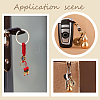4Pcs 4 Style Iron Copper Cash Keychains KEYC-PH0001-72-3