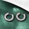 202 Stainless Steel Polishing Hoop Earrings EJEW-M106-02P-01-1