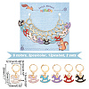 Alloy Enamel Pendant Locking Stitch Markers HJEW-AB00169-2