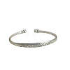 Retro Carved Peony Brass Cuff Bangles for Women FS-WG4858E-01-5