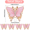 20Pcs Alloy Enamel Connector Charms ENAM-SC0007-51-2