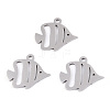 Non-Tarnish 201 Stainless Steel Pendants STAS-T052-49P-3