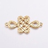 Brass Micro Pave Cubic Zirconia Links ZIRC-G125-06G-2