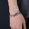Alloy Curb Chain Bracelet for Men WG16336-01-1-4