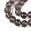Transparent Glass Bead Strands GLAA-R095-8mm-37-3