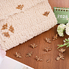 20Pcs Bees Alloy Brooches JEWB-CA0001-57KCG-5