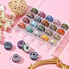 25 Rolls 25 Colors Round Segment Dyed Waxed Polyester Thread String YC-YW0001-02A-8