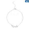 Twelve Constellation Alloy Crystal Rhinestone Link Chain Anklets for Women FS-WG97E4C-20-1