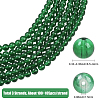 3 Strands Baking Paint Transparent Glass Round Bead Strands DGLA-PA0001-02B-2