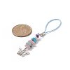 7 Chakra Synthetic Turquoise Beads Mobile Phone Strap HJEW-JM00931-4