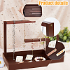 Rectangle Wood Jewelry Display Stands ODIS-WH0329-34B-5