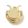 Evil Eye with Moon Brass Micro Pave Clear Cubic Zirconia Pendants KK-G419-10G-04-3