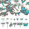 13pcs 13 style Tibetan Style Alloy Pendants FIND-TA0002-36-11