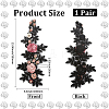 Polyester Embroidery Lace Cloth Patches AJEW-WH20070-068-2