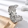 304 Stainless Steel Cuff Bangles for Women BJEW-B108-08P-3