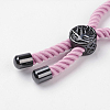 Nylon Twisted Cord Bracelet Making MAK-K006-06B-3