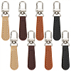 8Pcs 4 Colors PU Leather Zipper Pulls for Handbags Luggage and Jacket FIND-CL0002-10-1
