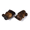 Natural Tiger Eye Owl Figurine DJEW-N005-05A-2