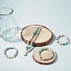 Flat Round Handmade Polymer Clay Beads LS-CLAY-R067-8.0mm-43-5