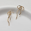 Brass Stud Earring Finding KK-U061-14A-G-2