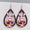 Easter Wood Dangle Earrings FS-WG65A0D-06-1