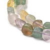 Natural Colorful Fluorite Beads Strands G-P497-01E-10-4