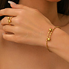 Stainless Steel Round Cuff Bangle & Rings Sets for Women XN0505-1