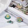 SUNNYCLUE 5Pcs 5 Styles Knitting Theme Enamel Pins JEWB-SC0001-41-4