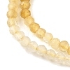 Natural Citrine(Heated) Beads Strands G-G259-D03-2mm-4