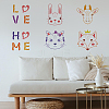 6Pcs 6 Styles Hexagon PET Hollow Out Drawing Painting Stencils DIY-WH0394-0038-7