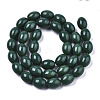 Opaque Solid Color Glass Beads Strands GLAA-R217-08A-A06-2