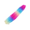 Gradient Color Baking Painted Glass Bead Strands DGLA-A039-T6mm-A08-1