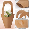 20Pcs Kraft Paper Hand-held Bouquet Bag CARB-GF0001-02-5