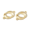 Alloy Connector Charms with Crystal Rhinestone FIND-H039-63LG-2