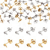 32Pcs 8 Styles 304 Stainless Steel Stud Earring Findings STAS-TA0002-96-1