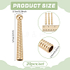 20Pcs Alloy Cord Ends FIND-NB0005-35G-2