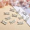 Stainless Steel Birth Year Charms STAS-CJ0001-107-4