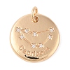 Brass with Clear Cubic Zirconia Pendants LS-KK-N256-24J-G-1